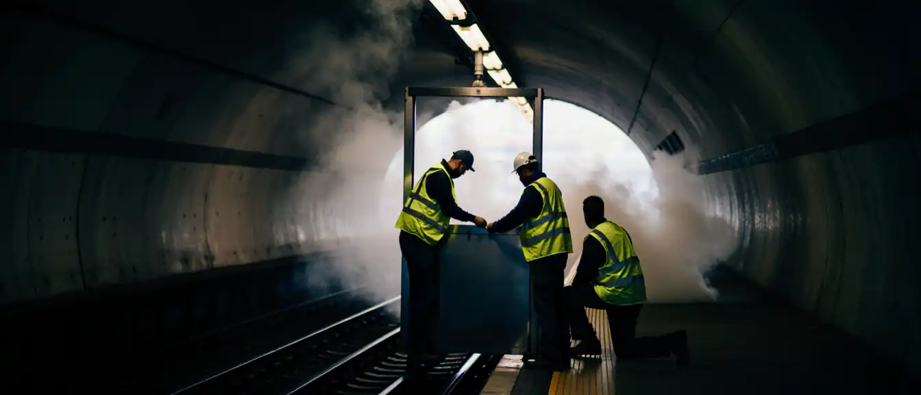 Московский метрополитен восстанавливает систему вторых дверей в вестибюлях для подготовки к зимнему периоду