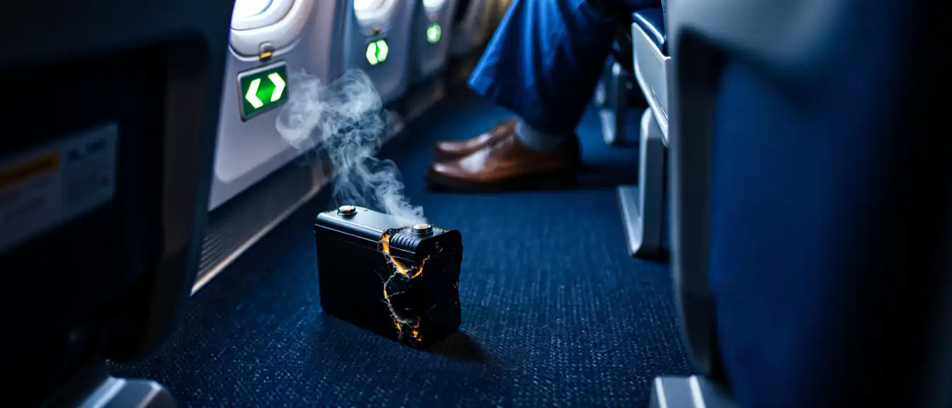Нарушение правил авиакомпании KLM привело к возгоранию аккумулятора в самолете с Камилем Эйрлингсом