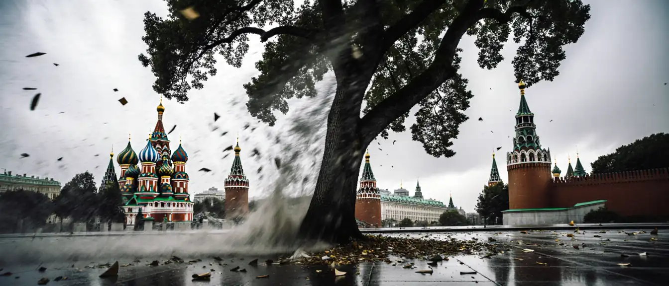 Опасные порывы ветра до 19 метров в секунду затронули Москву в четверг