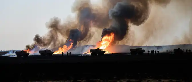 Огонь на полигоне Загорье: в западной Словакии введен режим чрезвычайной ситуации