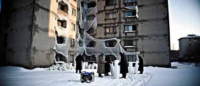 Своими руками против холода: как киевский многоэтажный дом пытается выжить в грядущую зиму