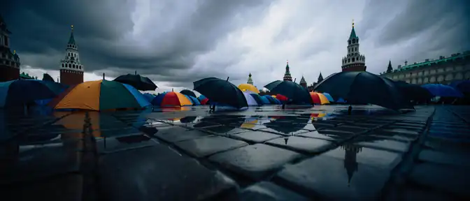Дождь может испортить праздничную атмосферу в Москве в ближайшее воскресенье