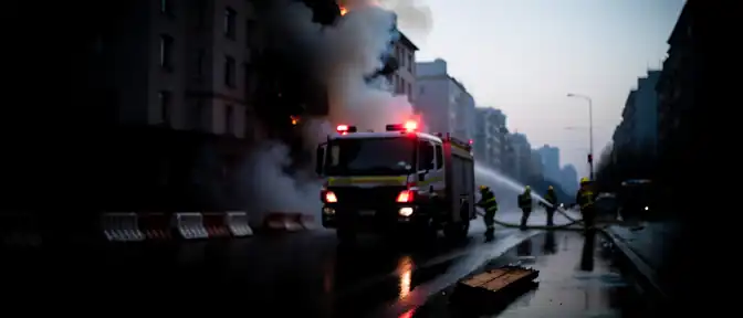 Движение транспорта по Погодинской улице в Москве ограничено из-за возгорания в жилом здании