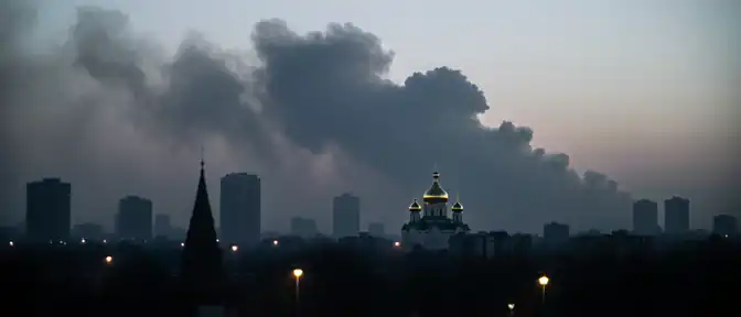 Дым над столицей: последствия пожара в Голосеевском районе