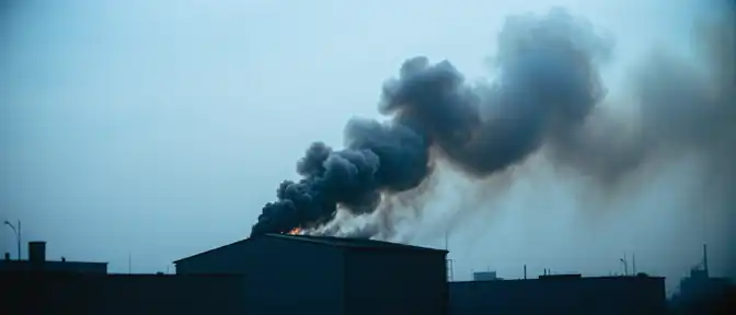 Огонь охватил склад в столичном Святошинском районе