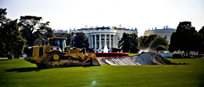 Реконструкция Южной лужайки Белого дома: Трамп инициировал масштабное изменение ландшафта ради новой вертолетной площадки
