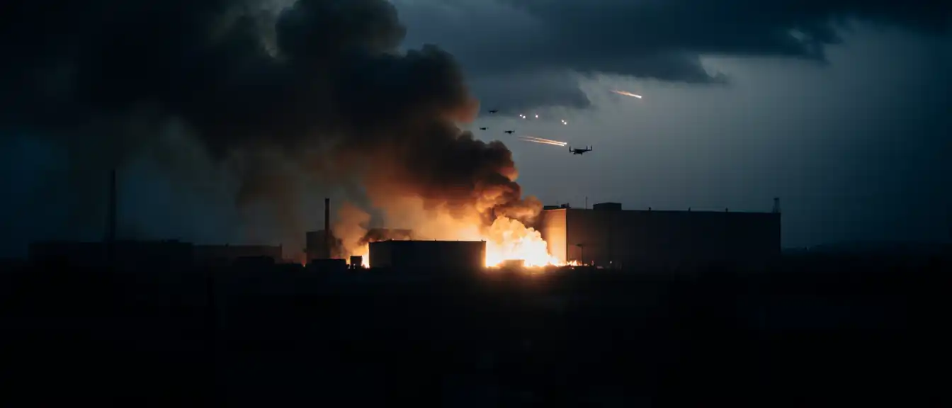 Возгорание на складских объектах в Софьино произошло вследствие применения беспилотных летательных аппаратов